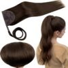A secure wrap-around ponytail extension for instant length, volume, and polished styling. OEM, ODM, custom colors, lengths, packaging, and worldwide supply available. human hair wrap-around ponytail extension