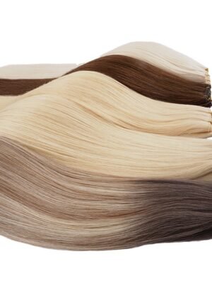Ultra-thin, discreet genius wefts that can be cut anywhere without unraveling. OEM, ODM, custom colors, lengths, packaging, and worldwide supply available. genius weft human hair extensions