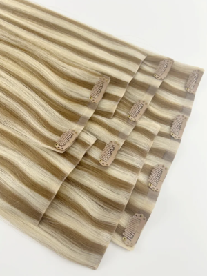 Seamless PU Clip-In Human Hair Extensions Wholesale | Xuanchang