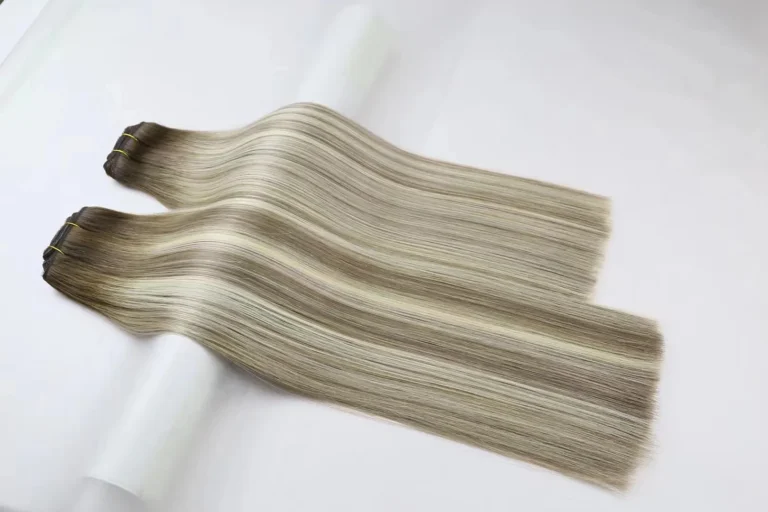 Premium Double Drawn Wholesale Machine Weft Hair Extensions made from 100% Remy Human Hair by Xuanchang Hair