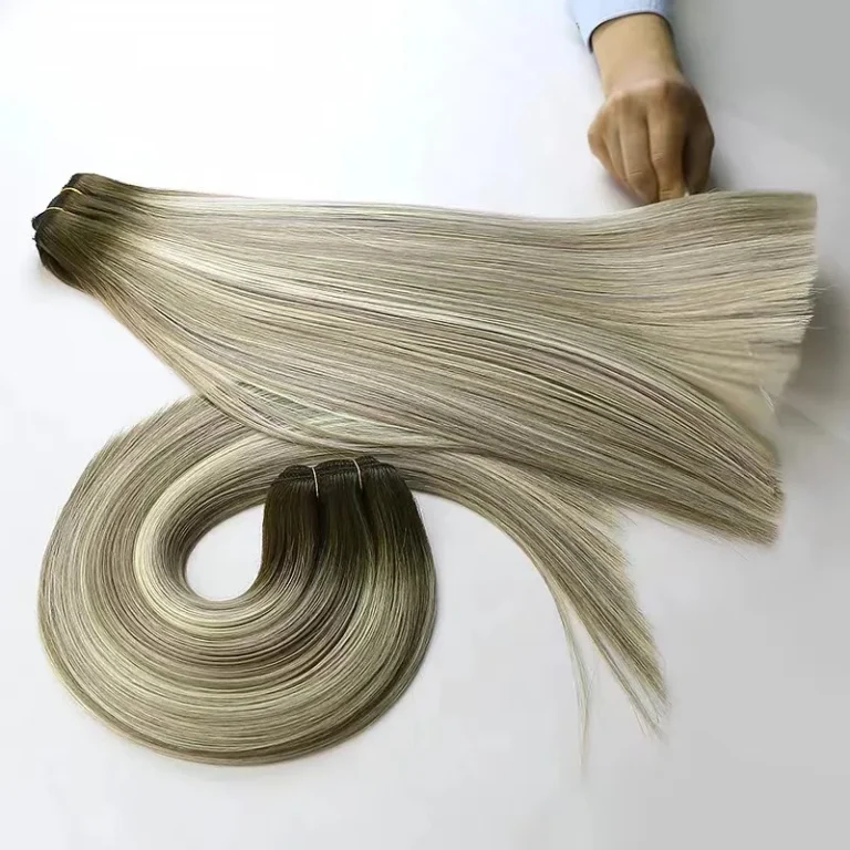 Premium Double Drawn Wholesale Machine Weft Hair Extensions made from 100% Remy Human Hair by Xuanchang Hair