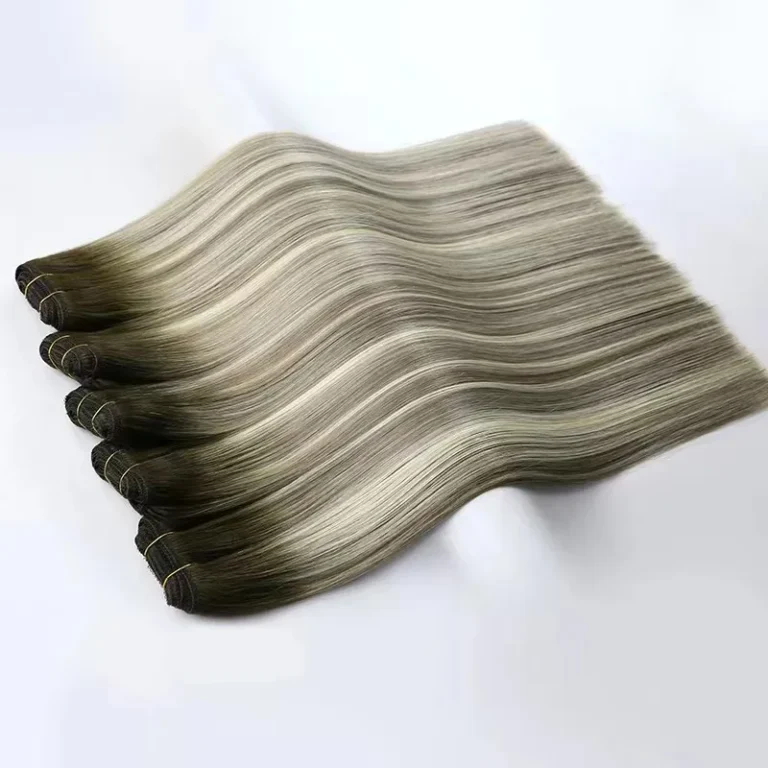 Premium Double Drawn Wholesale Machine Weft Hair Extensions made from 100% Remy Human Hair by Xuanchang Hair