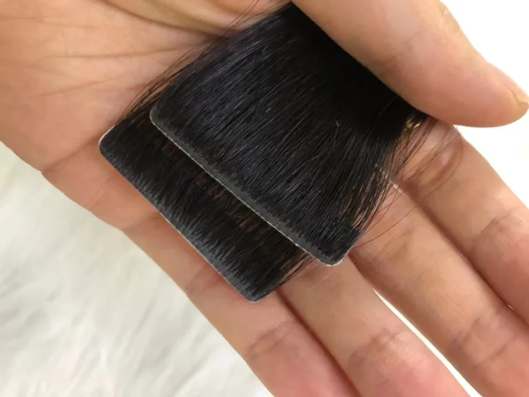 Premium Double Drawn Invisible Tape-In Hair Extensions made from 100% Remy Human Hair by Xuanchang Hair