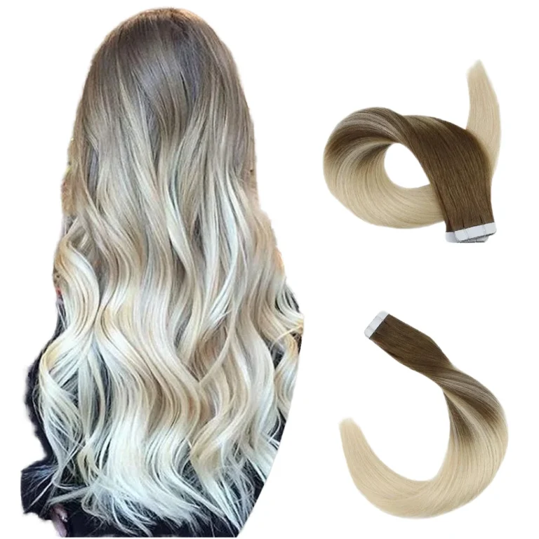 Premium Wholesale Tape-In Hair Extensions made from 100% Remy Human Hair, Double Drawn Quality by Xuanchang Hair