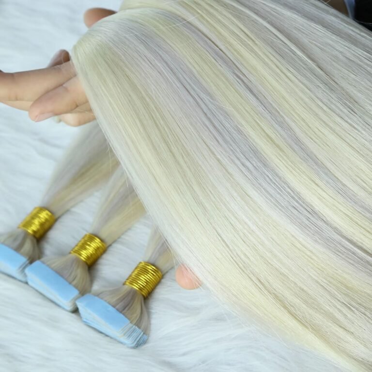 Premium Wholesale Tape-In Hair Extensions made from 100% Remy Human Hair, Double Drawn Quality by Xuanchang Hair